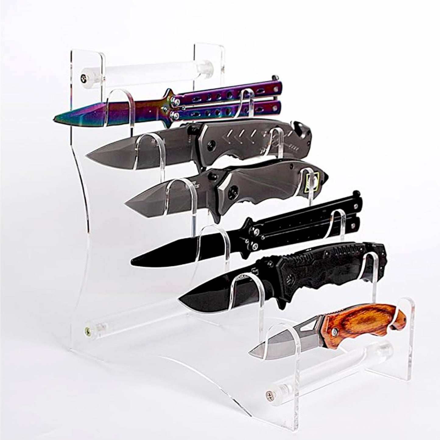LEILINLIFE Acrylic Knife Display Stand for Precious Blades Display Holder- Ideal for Daggers，Knifes -Home Decoration Acrylic Display Dagger Stand