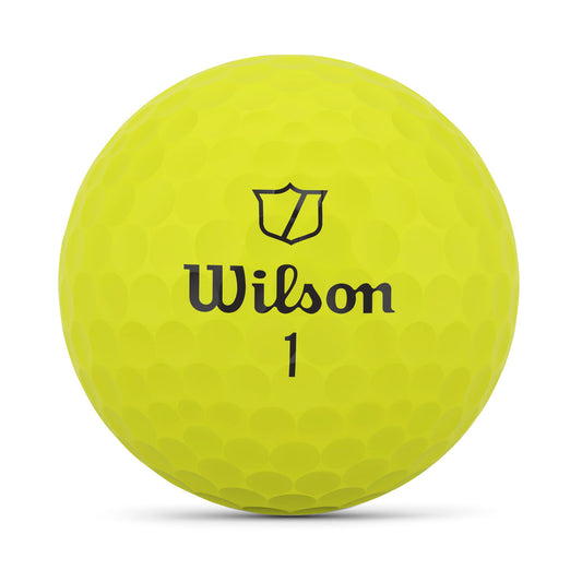 Wilson Staff Golf Balls, Staff Model, Four Piece High Spin Golf Ball, 12 Balls, Urethane, Yellow