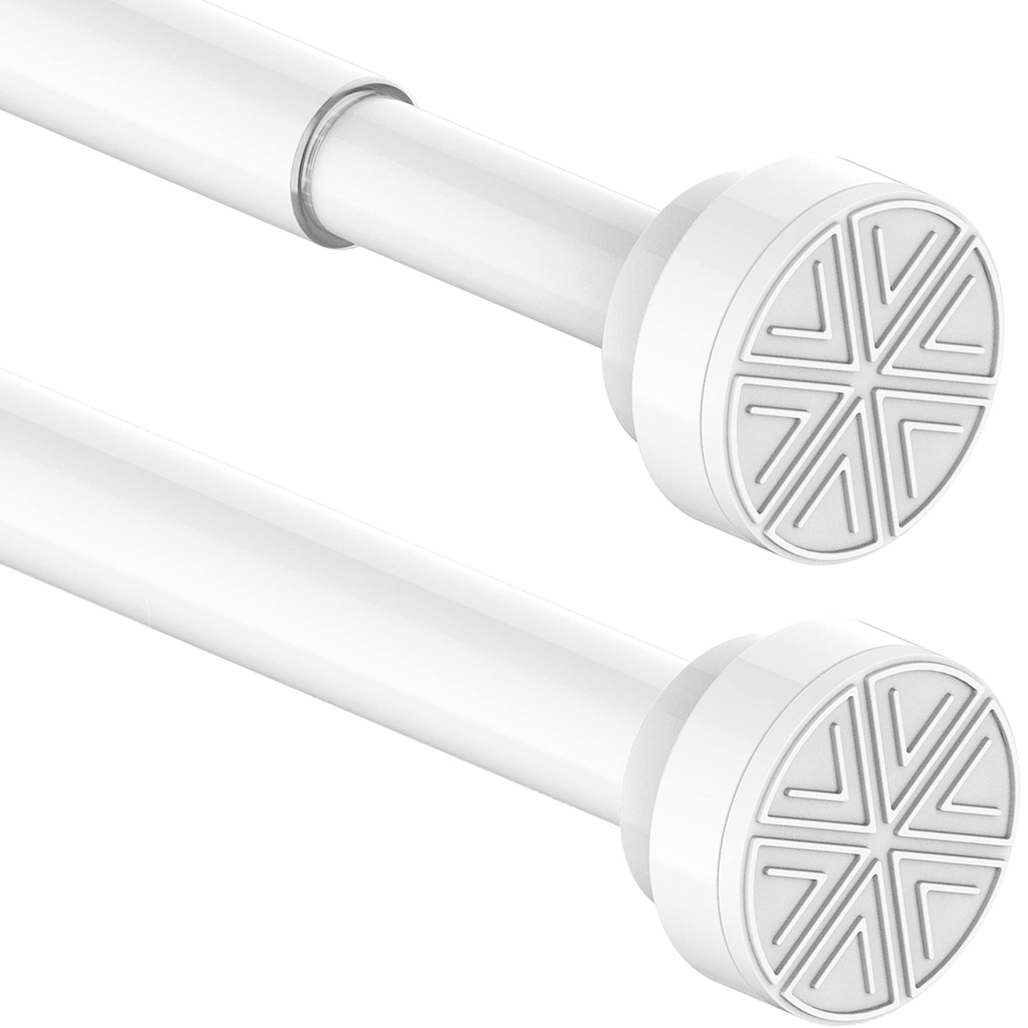 Curtain Poles No Drilling Tension Curtain Rods Extendable Shower Curtain Pole Heavy Duty Tension Rod Shower Pole for Bathroom, Window, Door, Closet
