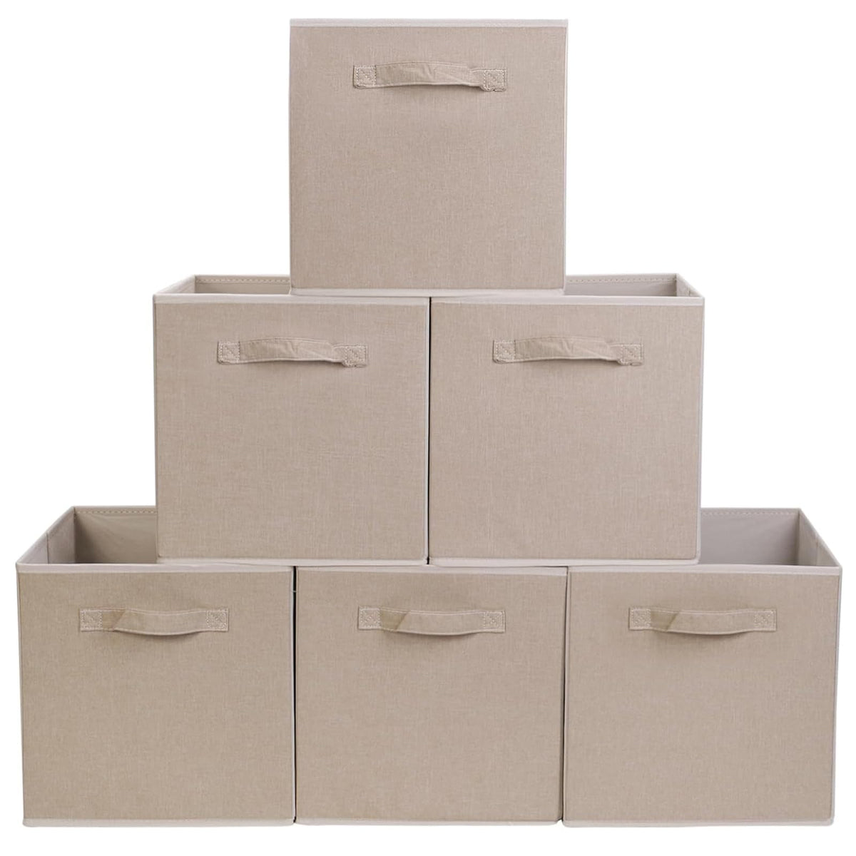 JAKAGO Cubes Storage Boxes 6 Pack, Foldable Storage Cube 30 x 30 x 30 cm