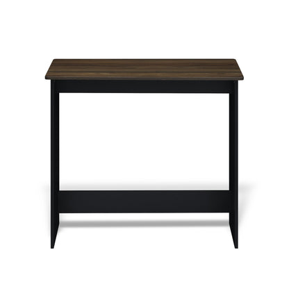 Furinno Simplistic Computer Desk, Study Desk, Writing Desk, Columbia Walnut/Black, 80 (W) x 75.7 (H) x 39.4 (D) cm