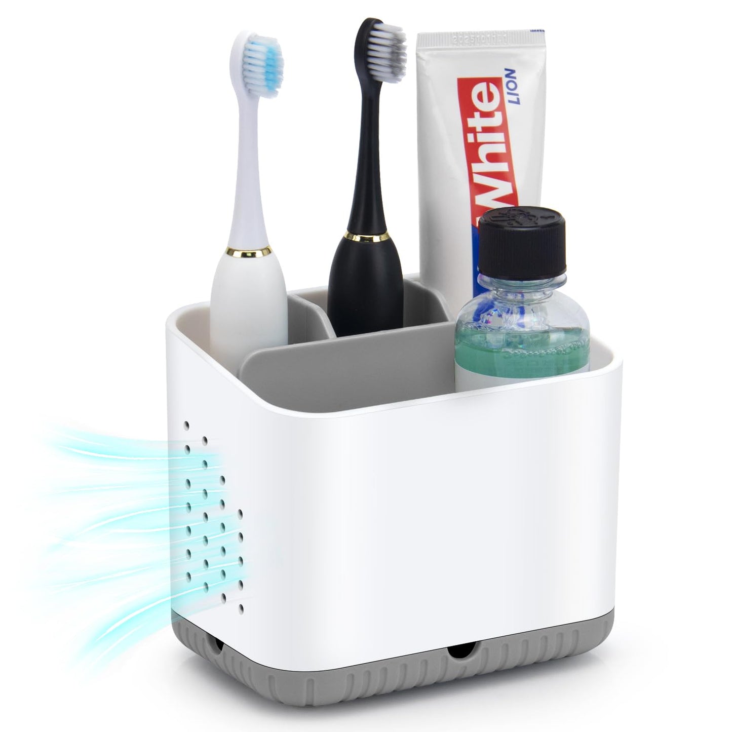 toprance Toothbrush Holder Anti-slip Electric Toothbrush Holder For Bathroom Countertop