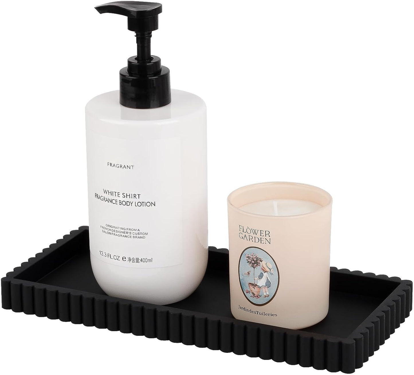Silicone Bathroom Tray Small Vanity Organizer Rectangle Sink Caddy Sponge Holder Kitchen Counter Decor for Dish Soap, Perfume, Candle