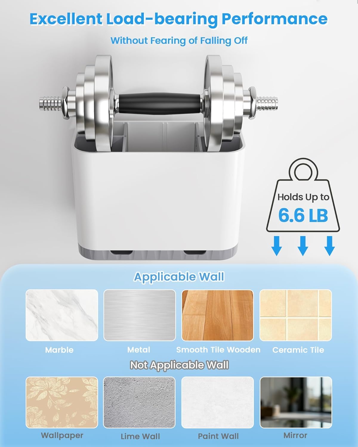 5 Slots Detachable Toothbrush Holder Set - for Bathroom Countertop