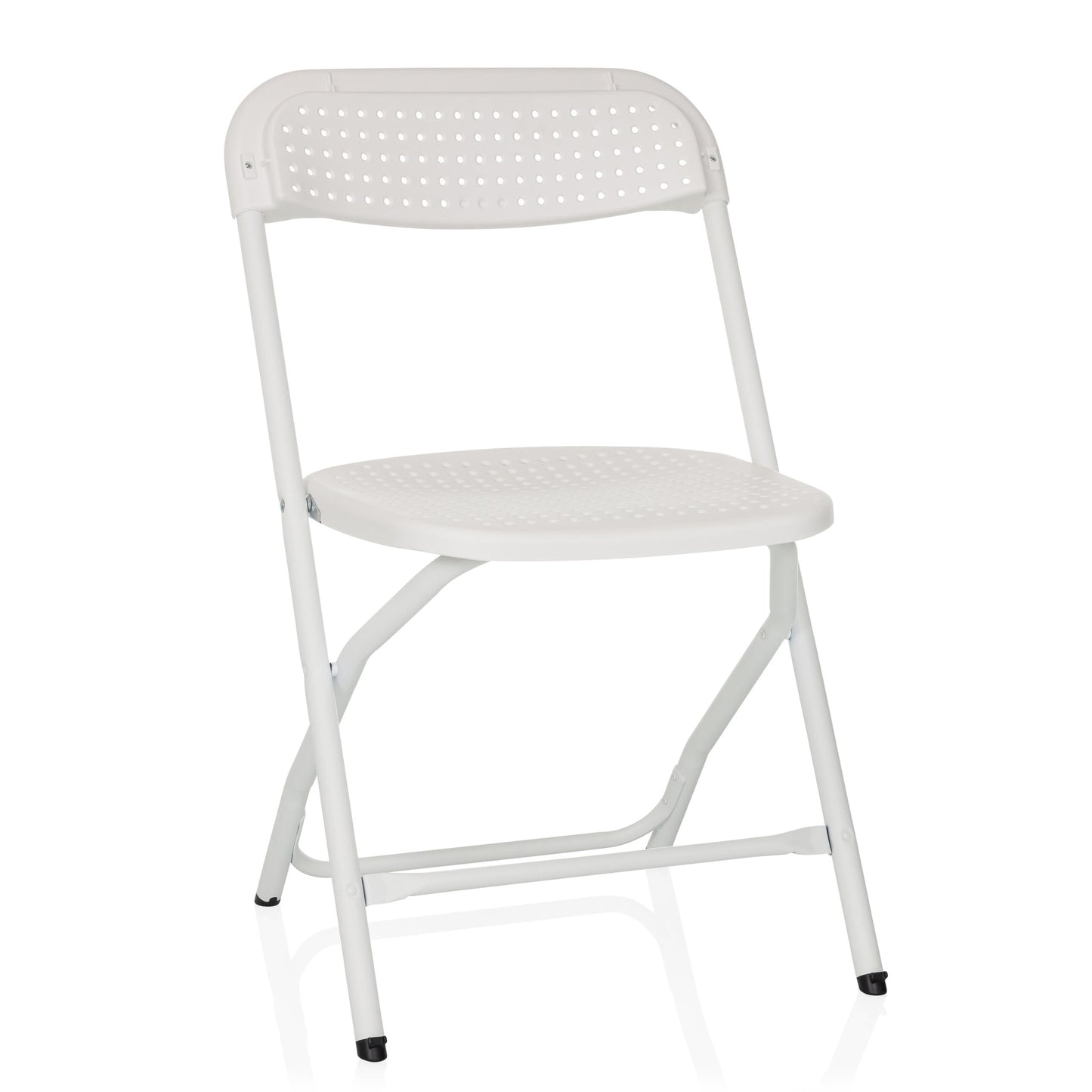 hjh OFFICE folding chair with a load capacity of up to 250 kg TUDELA XXL PRO W folding camping chair, indoor and outdoor folding chair, white