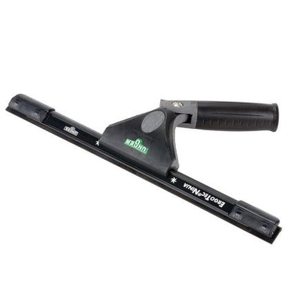 UNGER ErgoTec Ninja Squeegee 40 35cm - Large Squeegee Blade, Aluminum Channel & Rubber Grip Handle - Window Cleaning Equipment, Black