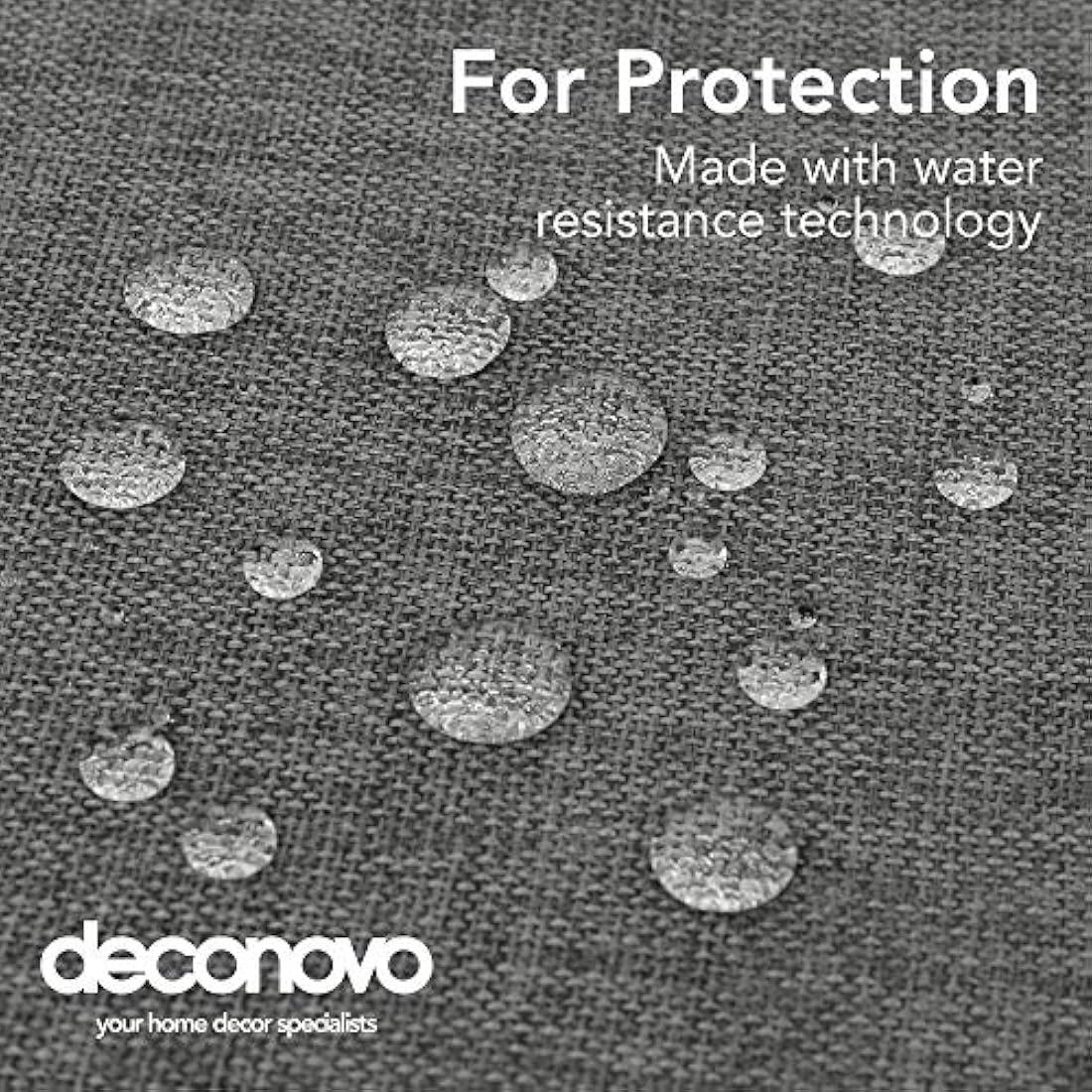 Deconovo Rectangle Water Resistant Tablecloth Faux Linen Wipeable Table Cloth for Garden Table 51x79in(130x200cm) Grey
