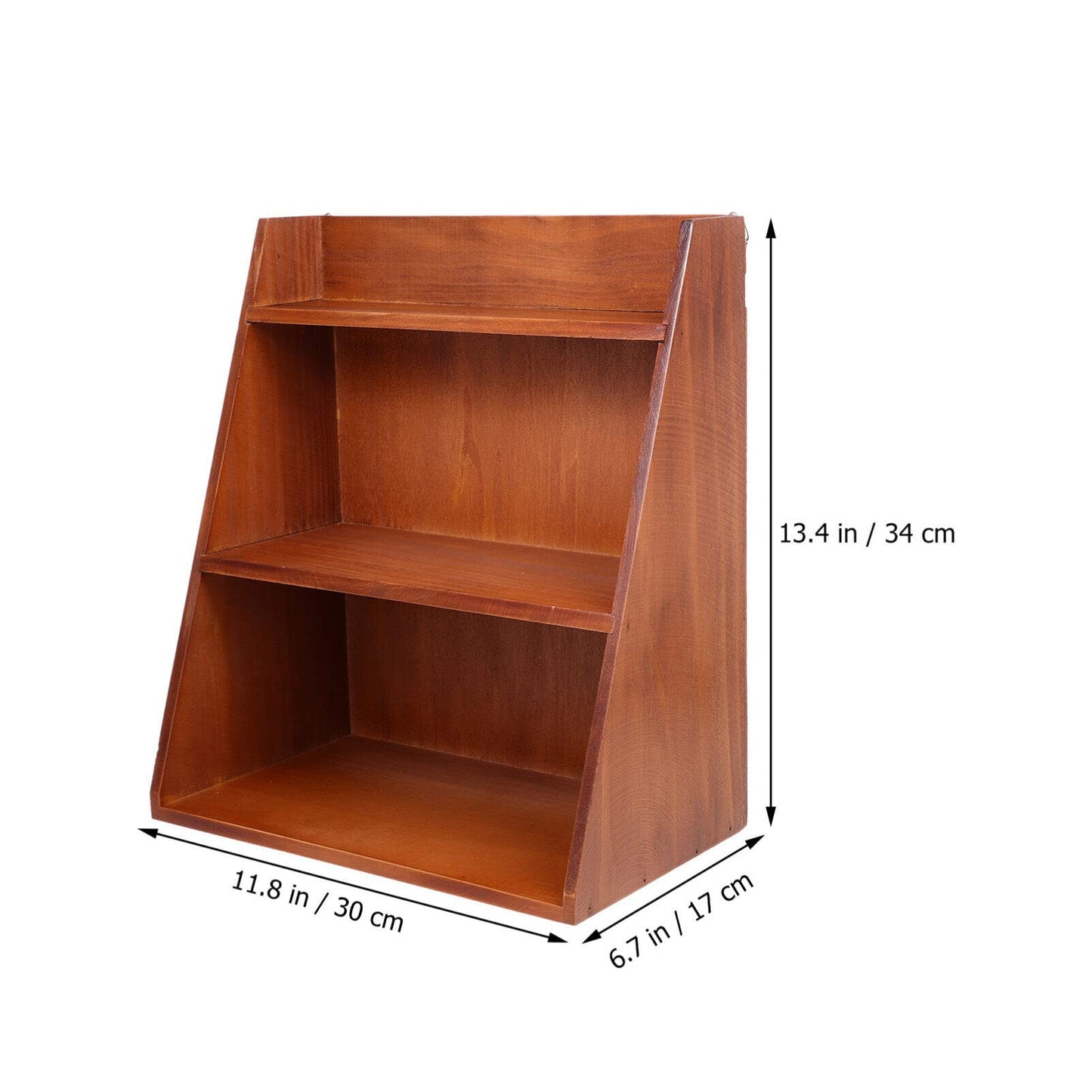 IMIKEYA Multi-Layer Storage Rack Wooden Sundries Organizer Rack for Home Dormitory and Office 13.39 X 11.81 X 6.69 in Smooth Surface 1 Pack