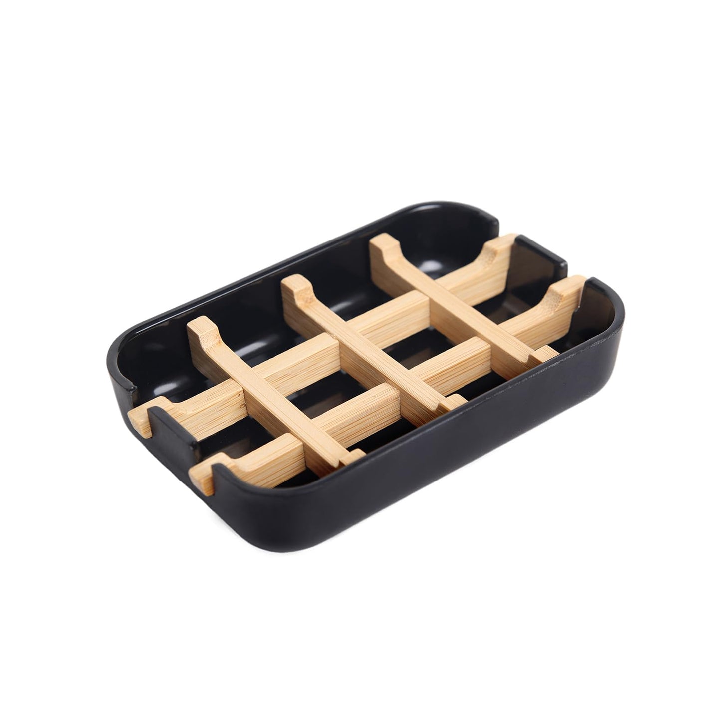 Ninebendstreams Bamboo Fiber Soap Holder and Soap Dish Combination