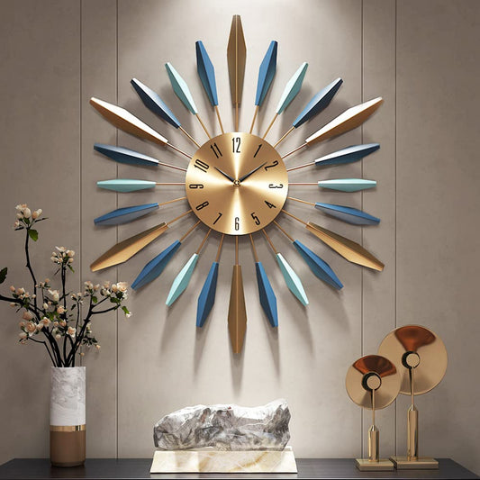 Large Wall Clocks for Living Room?55CM Silent Non-Ticking Modern Wall Clock Battery Operated,Vintage Big Clocks for the Wall Decorations for