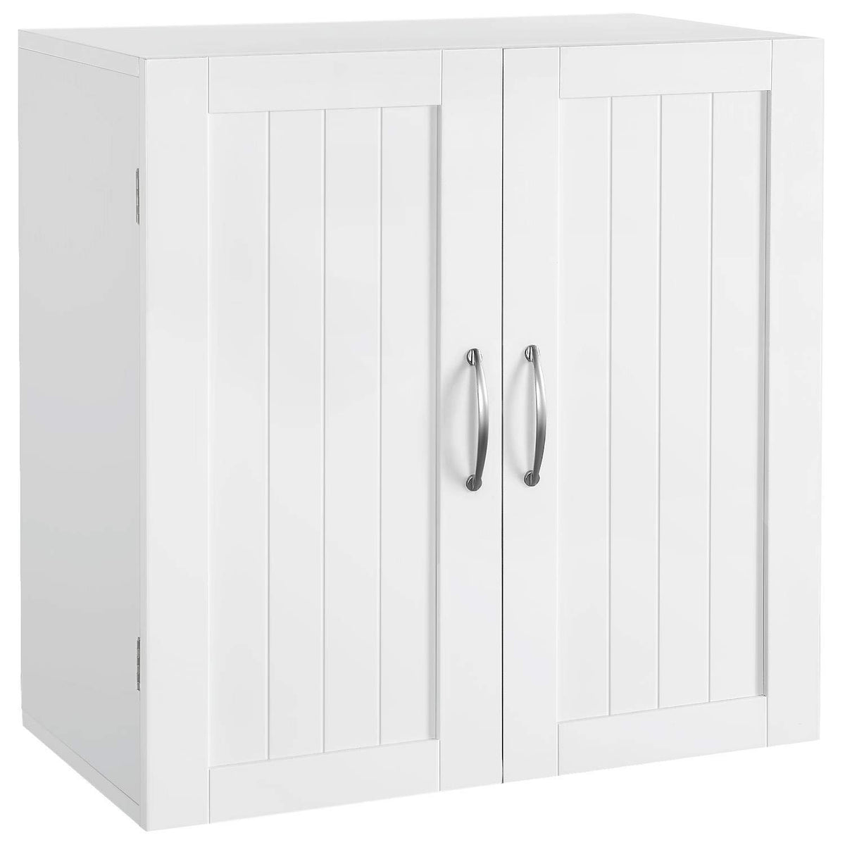 Yaheetech Bathroom Wall Cabinet, 2 Doors, 59.5 × 31 × 59.5 cm, White