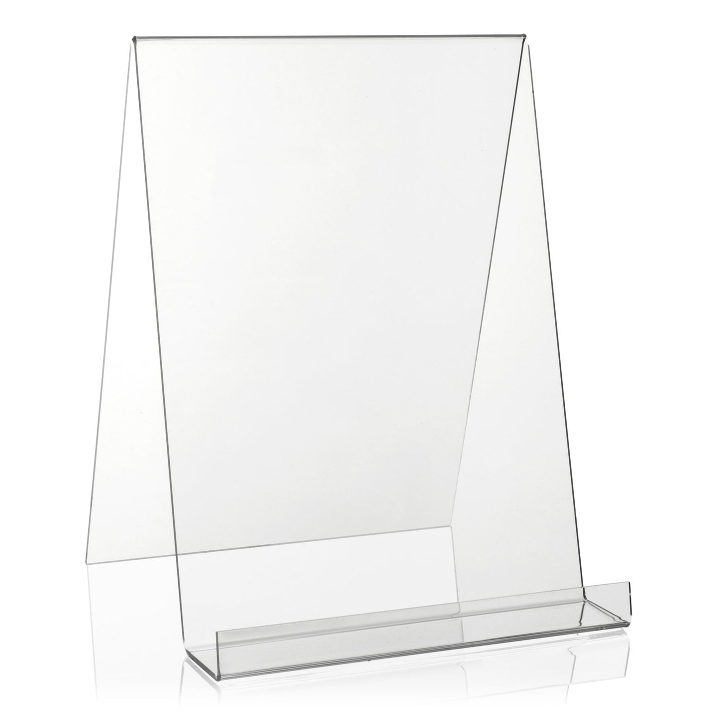 VITAdisplays® DIN A4 book stand/bookend/accountant as a product carrier made from original Plexiglas®.