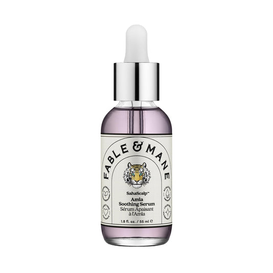 Fable & Mane Amla Soothing Serum with Rosemary Oil Purifies and Balances Irritation. Detox Treatment for Dry, Itchy or Sensitive Scalps (55ml)