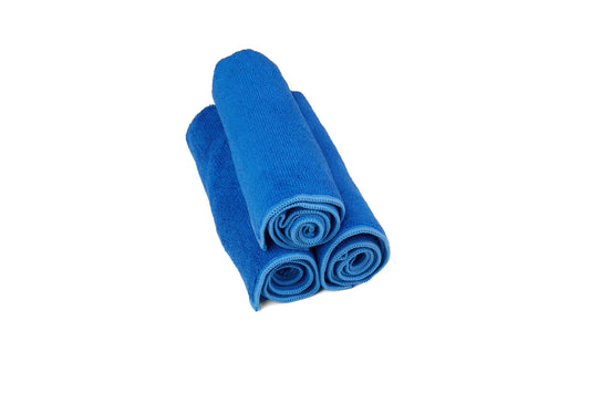 Kavalier ProClean - Miracle Wipe - Microfiber Blue Towel Set for Ultimate Cleaning Efficiency - 41x41cm - 350 GSM - 3 Units Pack - Blue