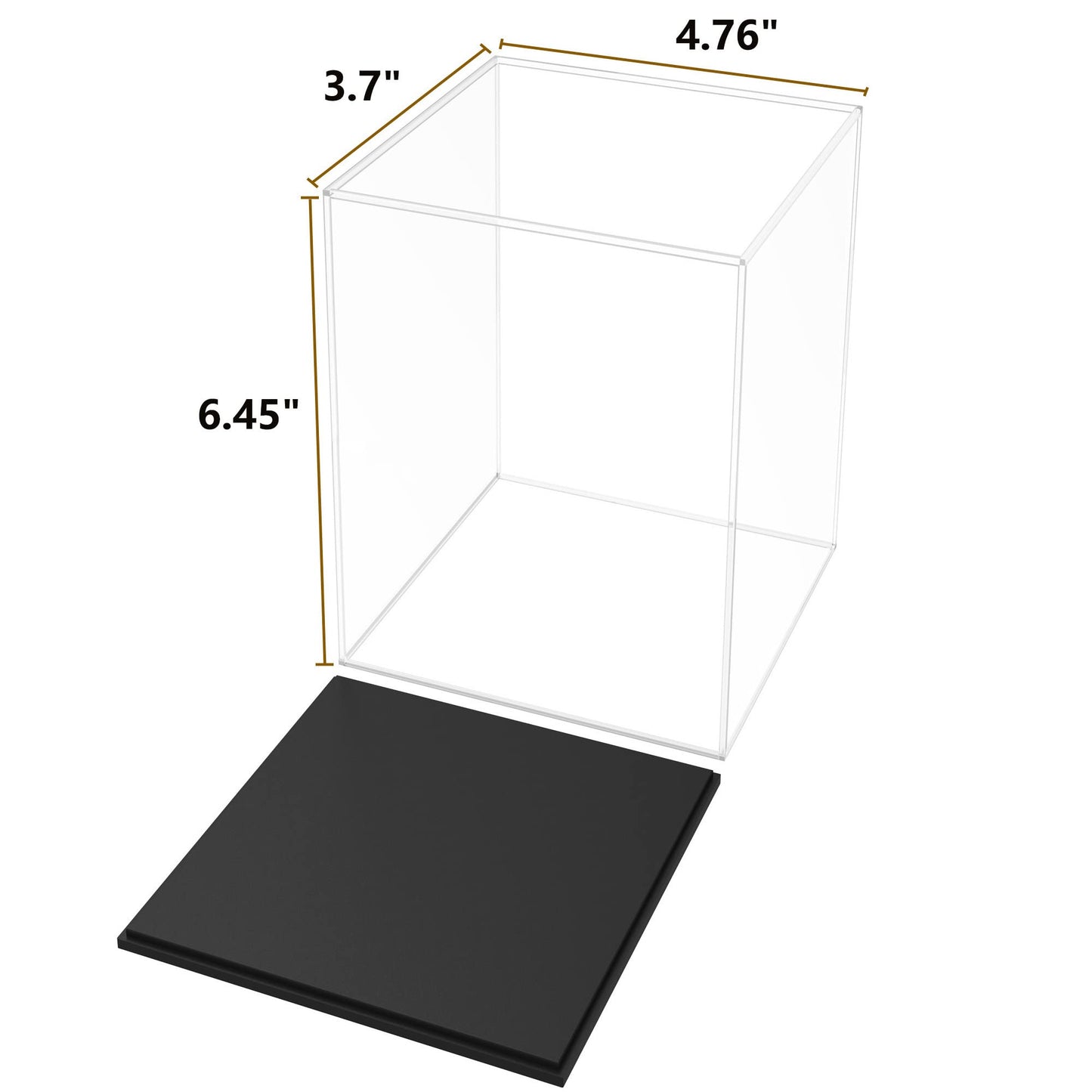 HOPEME Fully Assembled Acrylic Display Case, Clear Acrylic Protector Compatible with Funko POP! 4 Inch Vinyl Figures