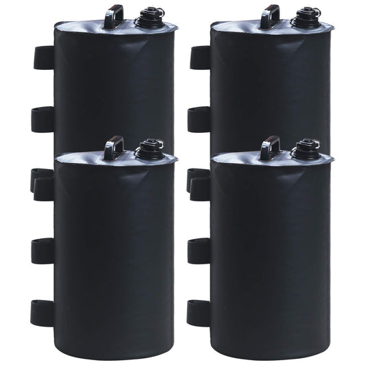 ABCCANOPY Gazebo Water Weights Bag, Portable Leg Weights Water Fillable Weights for Pop up Gazebo Canopy,4 Pcs-Pack (Black)