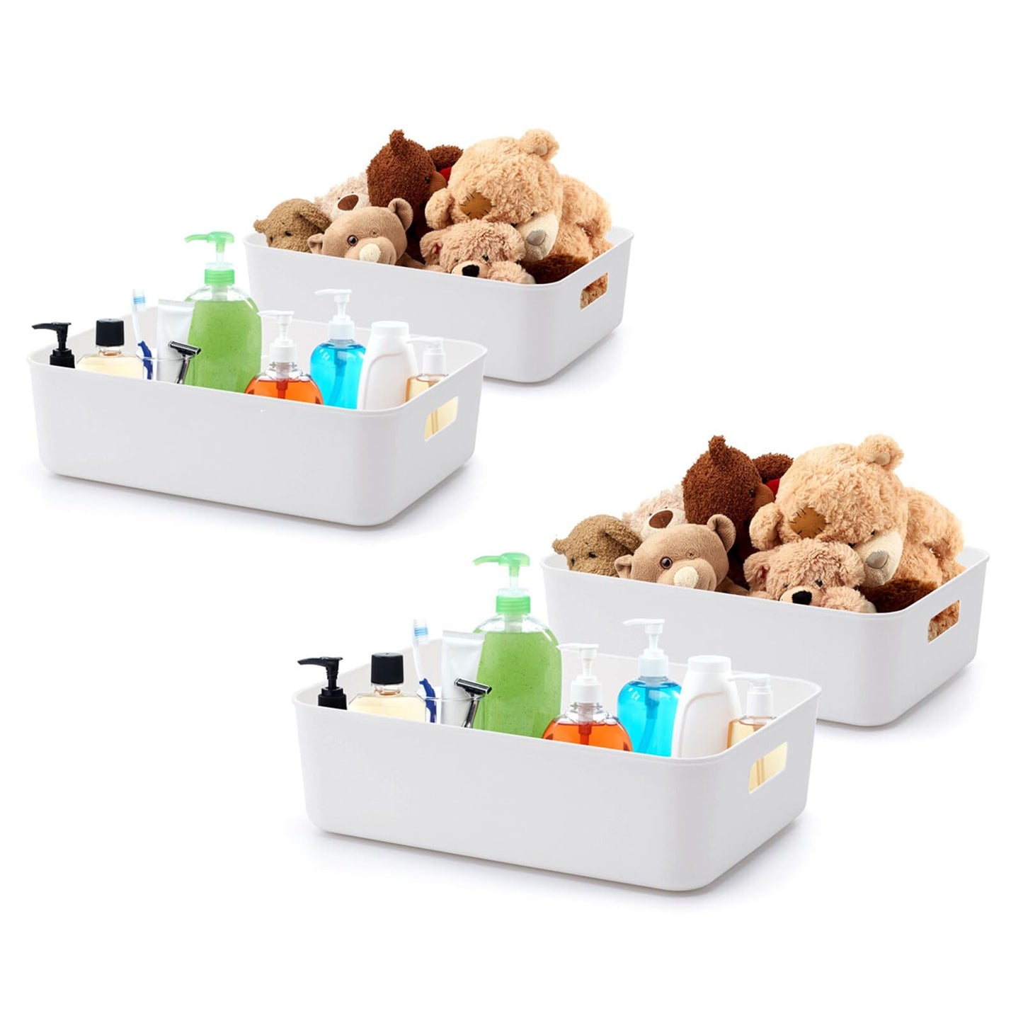 BigTron Storage Bin with Handle-Kitchen Pantry, Bathroom Vanity, Laundry, Health,Refrigerator and Beauty Product Supply Organizer