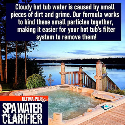 ULTIMA-PLUS XP Spa Water Clarifier - Transforms Hot Tub Water From Cloudy and Dirty to Crystal Clear - Suitable for all Hot Tubs, Spas and Pools (5 Litres)
