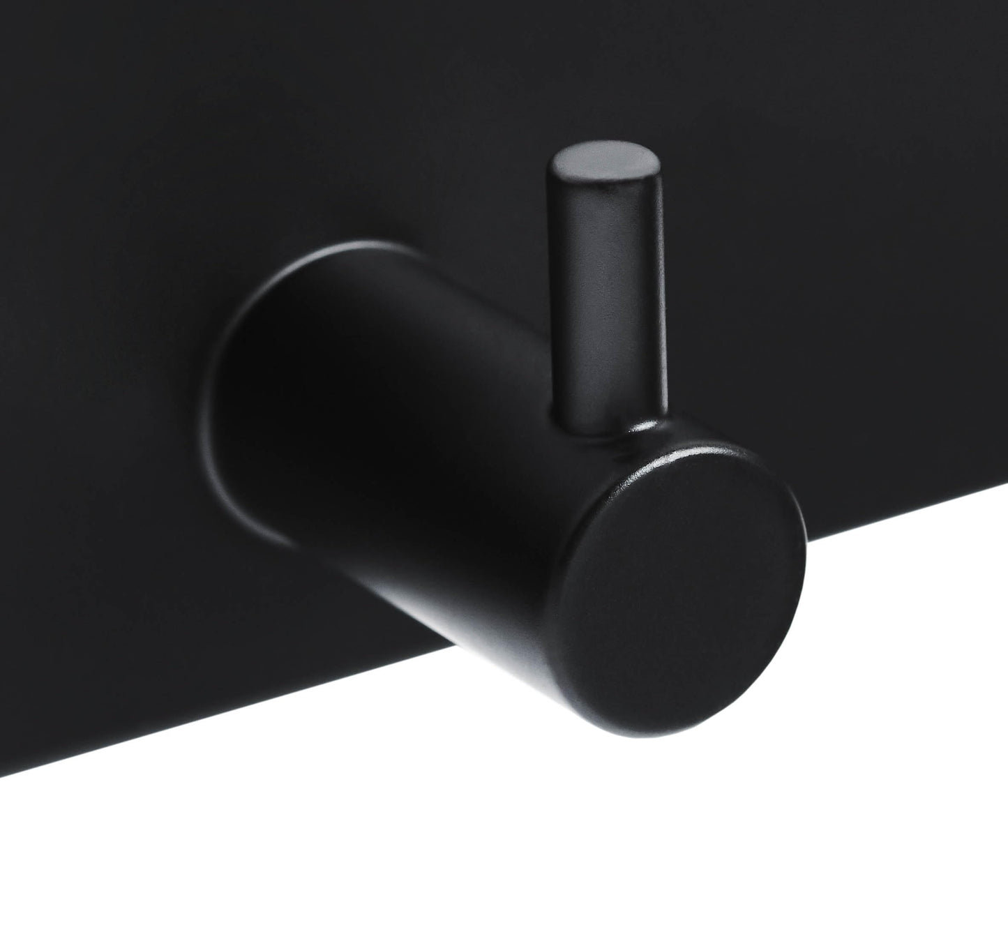 Brute Strength – Stainless Steel wall Coat Rack – Black – 21 Hooks · 144 cm