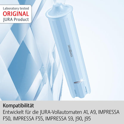 JURA Blue 24231 Claris Filter Cartridge Set of 3, Plastic