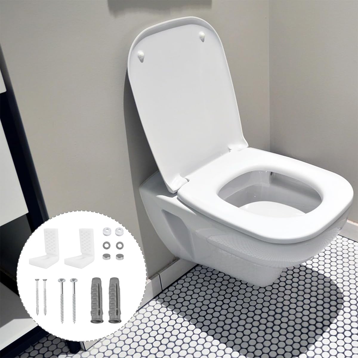 VOANZO L-Shaped Floor Screw Kit Toilet Bidet Fixing Bolts Assembly Toilet Sanitary Easy Installation Fittings Suitable For All Kinds Of Bidet Toilets