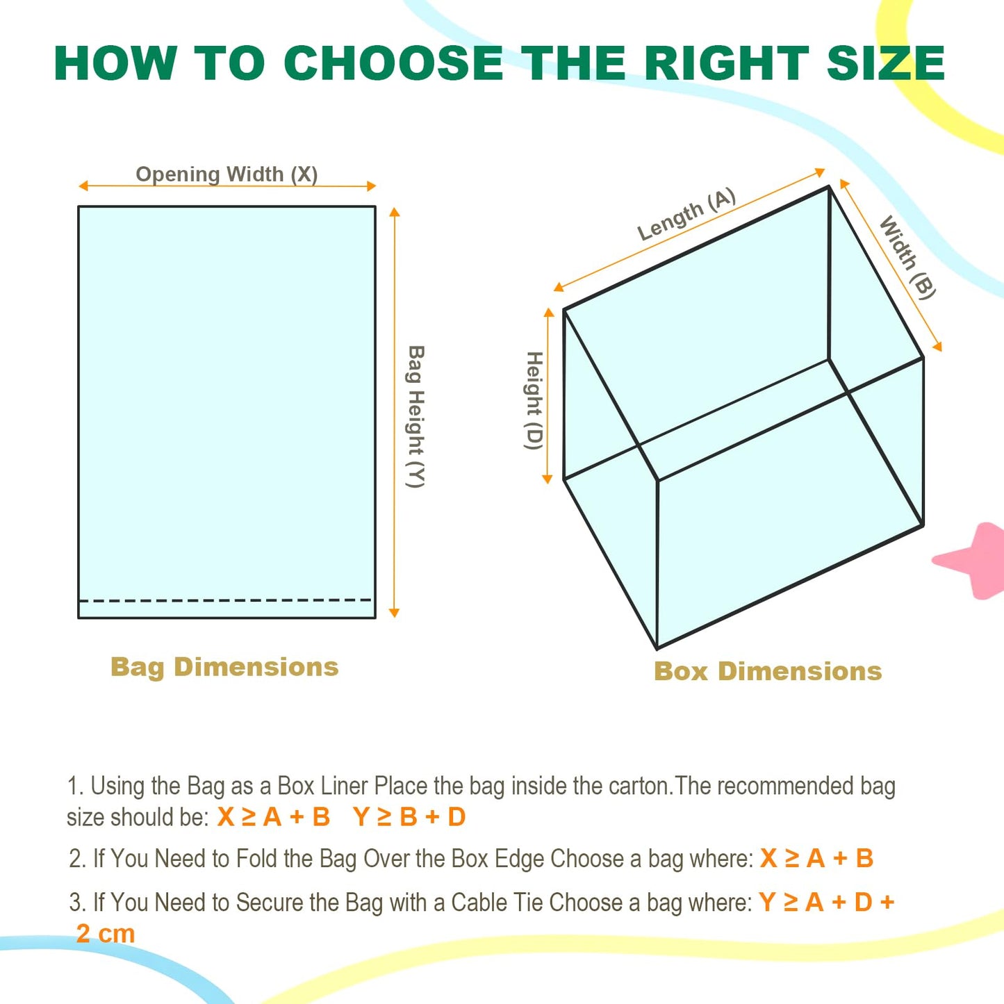 Extra Large Clear Plastic Bags - 100 x 150cm 10 Pack Heavy Duty Large Plastic Storage Bags with Zip Ties