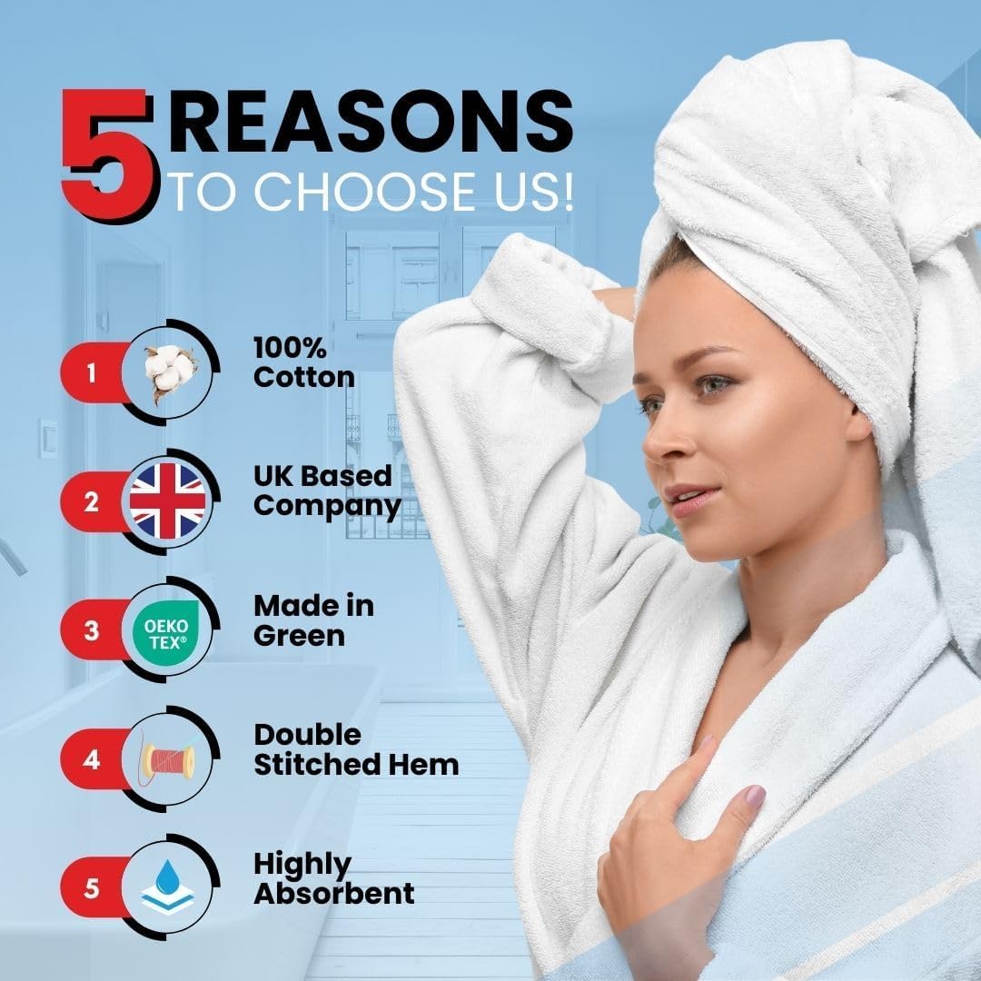 Infinitee Xclusives Bath Towels Set of 4 (70x140 cm) - 100% Cotton, Super Absorbent, Quick-Dry Towels for Bathroom, Spa, Gym & Hotel |Charming Grey|