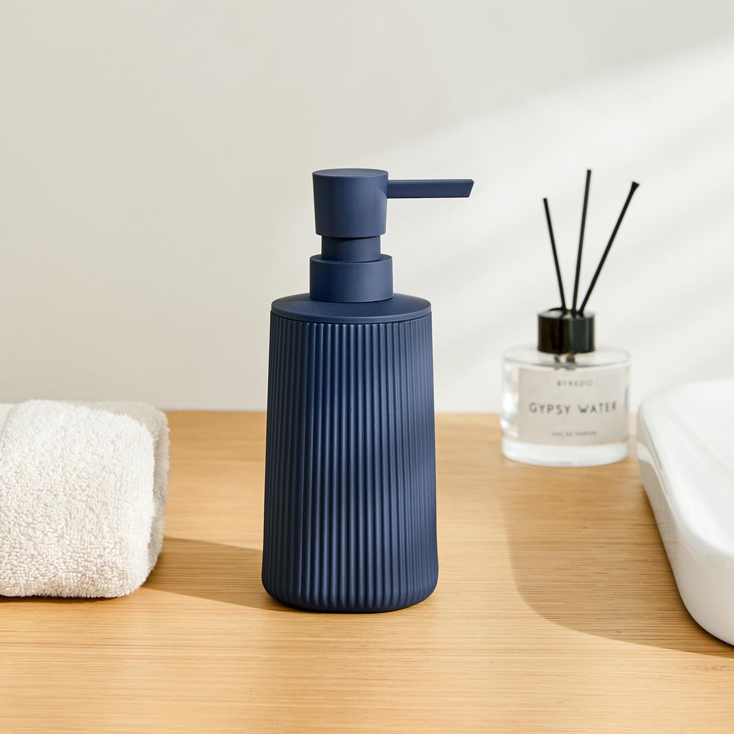 Hand Soap Dispenser Bathroom Blue Soap Dispenser Kitchen Sink 2 Pieces