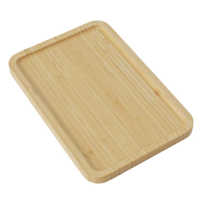 Small Bamboo Tray for Bathroom, 25.5L x 17.5W Centimetres