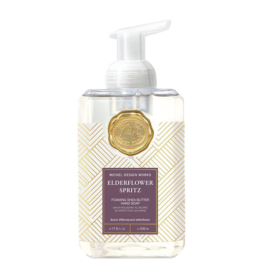 Michel Design Works Foaming Hand Soap, Elderflower Spritz, Beautiful Square Container with Pump 530ml