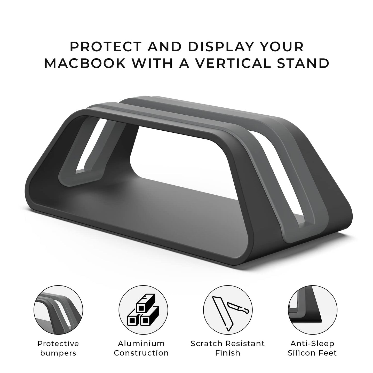 HumanCentric Vertical Laptop Stand Compatible with MacBook Pro & Air