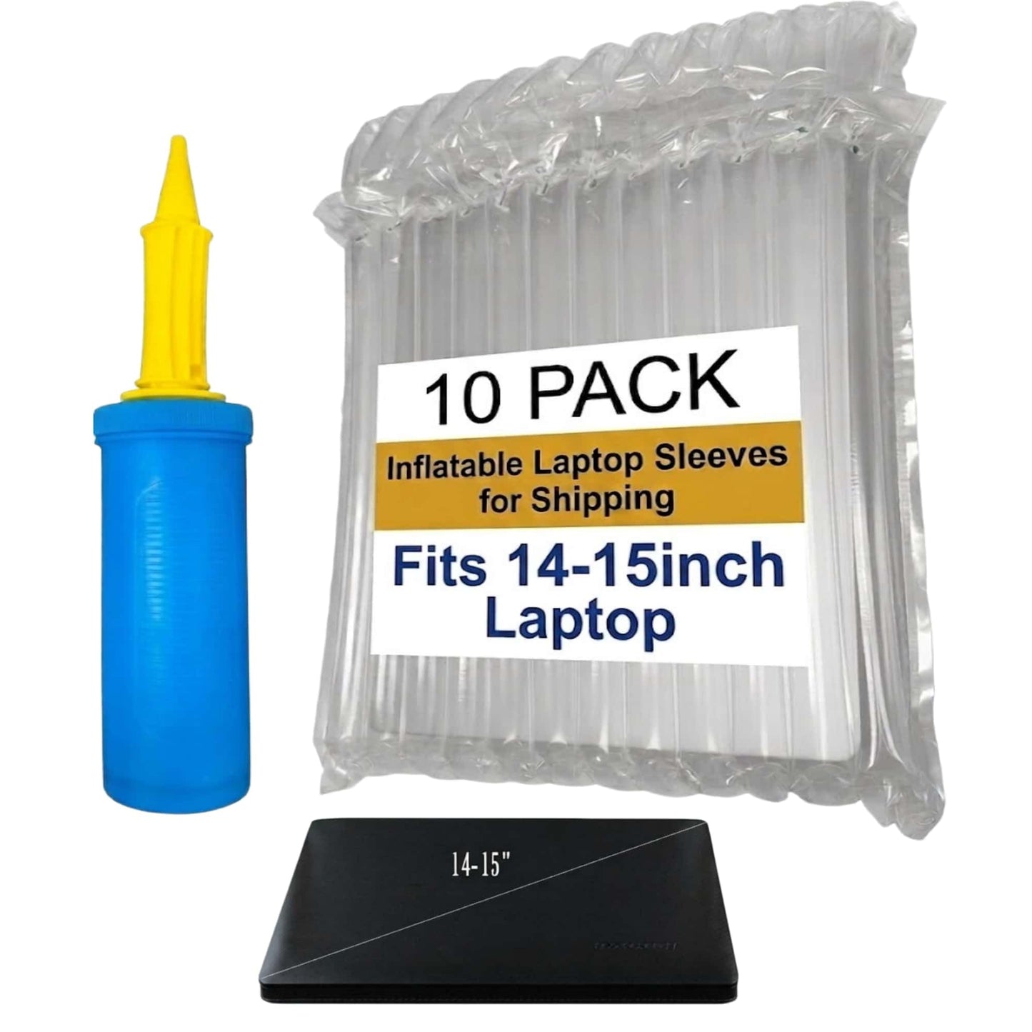 10 Pack Inflatable Laptop Protective Bag for 13-15" Laptop Shipping, Air Sac Bag for Notebook (10pack for 14-15" Laptop)