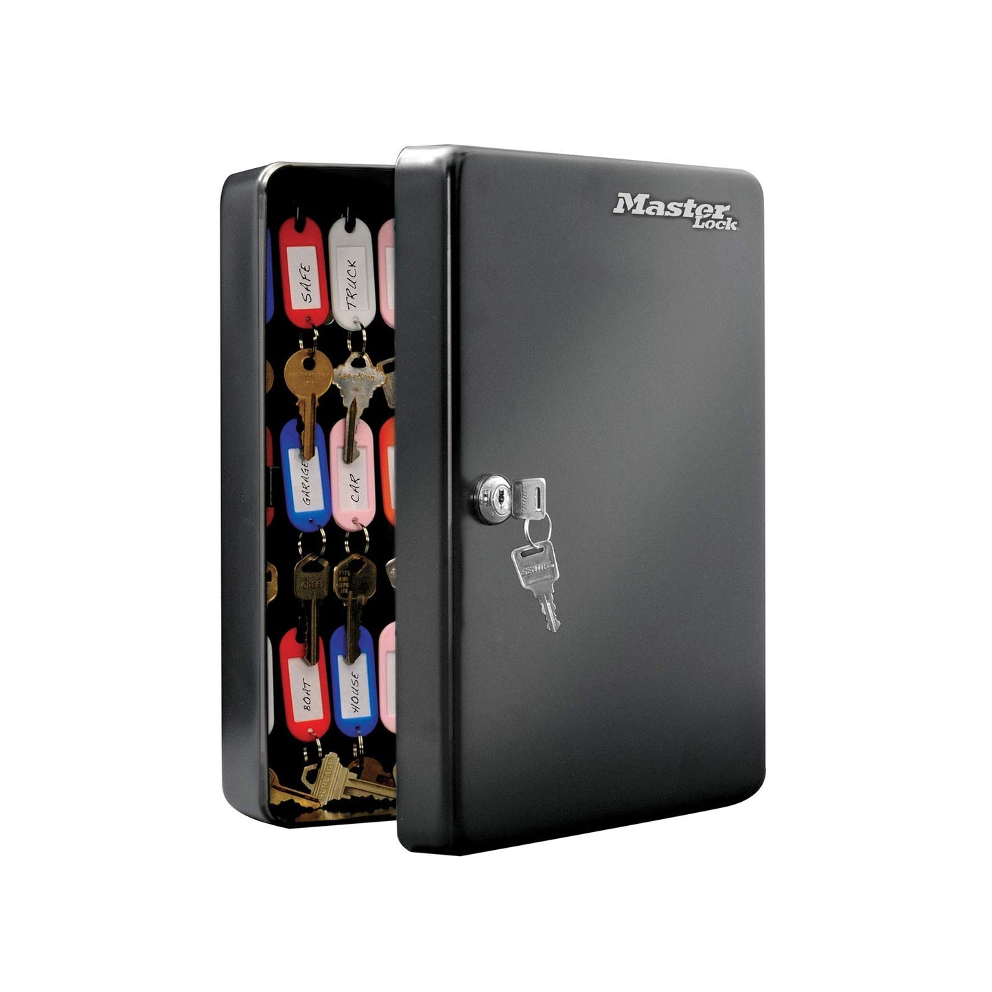 Master Lock Key Cabinet [Wall Mounted] [50 Key Hooks] KB-50ML - Includes 50 Key Tags and Labels