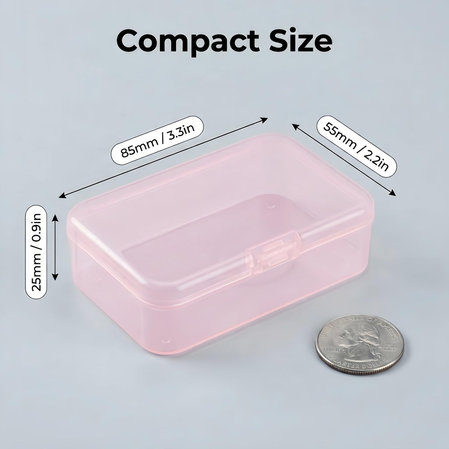 LJY Pink Bead organiser Boxes, 28 Pack, 3.3 x 2.2 x 1 in