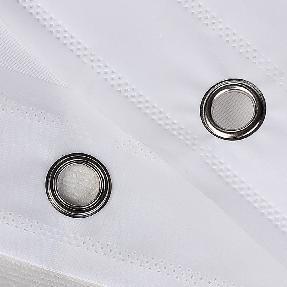 meioro Solid Colour Shower Curtains, PEVA Waterproof Bathroom Curtain Includes Curtain Hooks