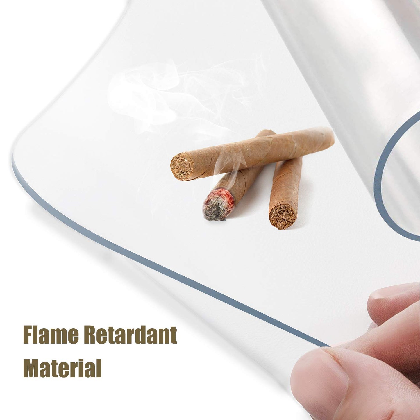 Kuyal Clear Chair Mat, Hard Floor Use, 120x150cm Transparent Office Home Floor protector mat Chair mats