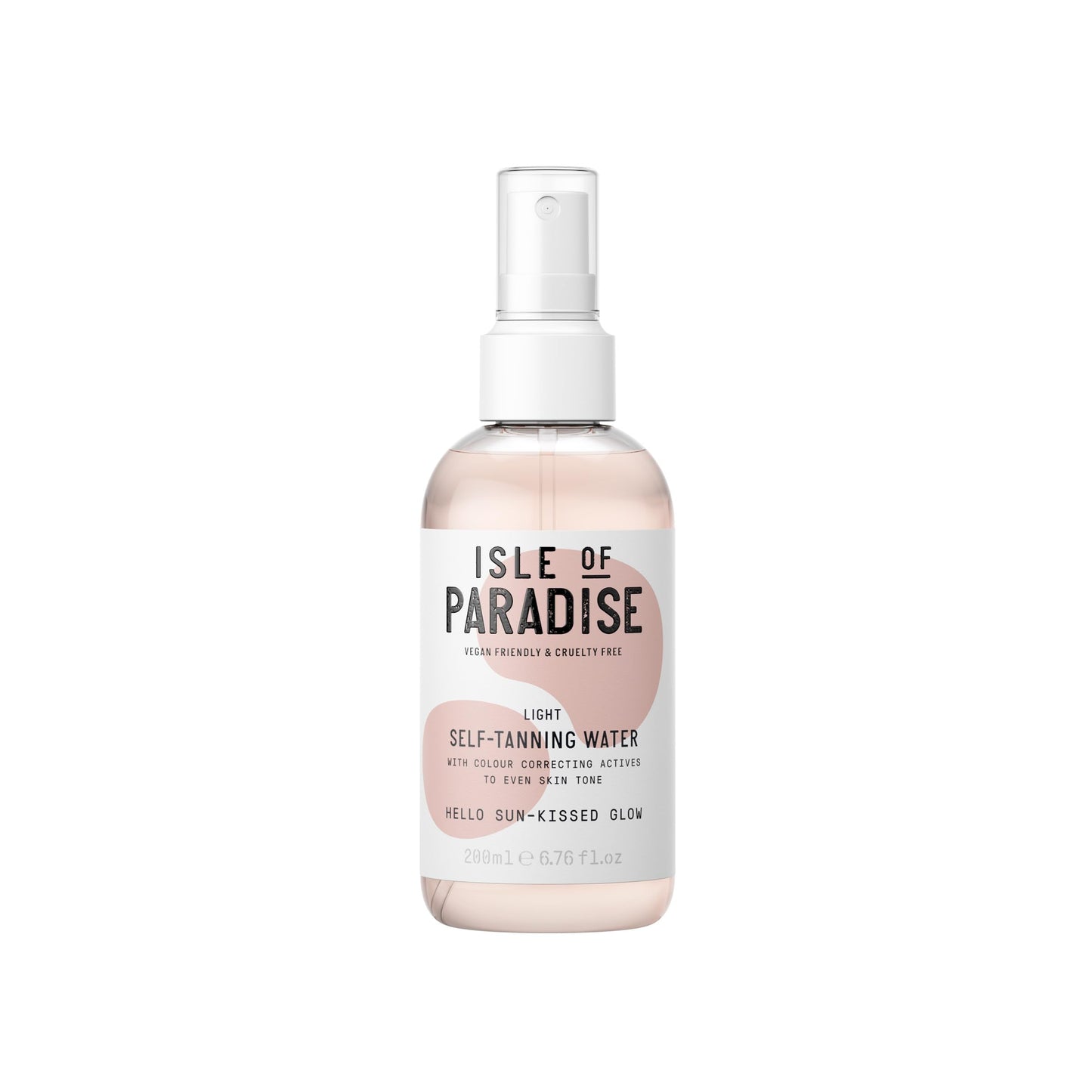 Isle of Paradise Self Tan Water Light (200 ml) Hydrating Self Tanning Water Natural Ingredients & Vegan
