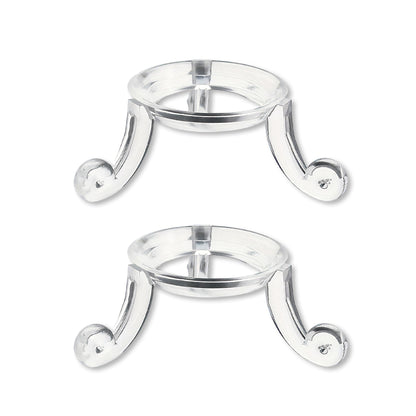 ZAYIO 2pcs Transparent Acrylic Crystal Ball Display Stand Base