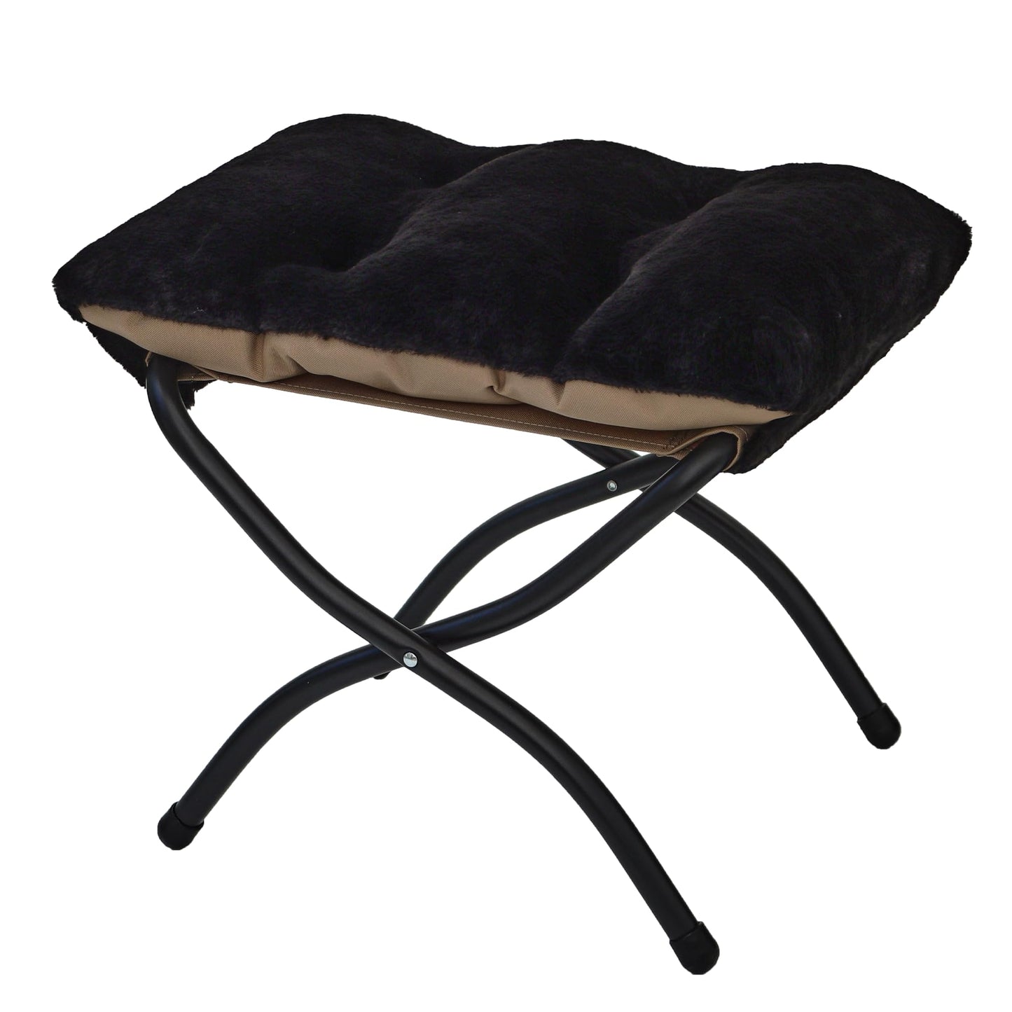 Mordchil EU 15"(H) Folding Ottoman, Foldable Footrest Stool, Portable Small Foot Stool for Couch, Collapsible Foot Rest Ottoman for Sofa