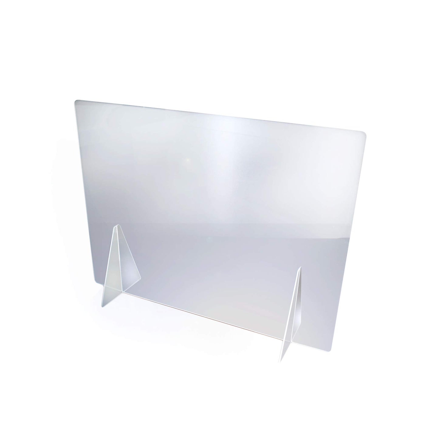Viztex Protective Sneeze Guard Safety Screen 74.5x90cm Durable 5mm Thick Acrylic Protection Shield Partition for Office Desks, Workstations, Counters