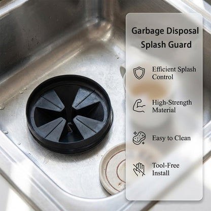 AddLotLot 4 PCS Silicone Garbage Disposal Splash Guard Silicone Waste Disposer Anti Splashing Cover Drain Plugs Cover Sink Baffle Disposal