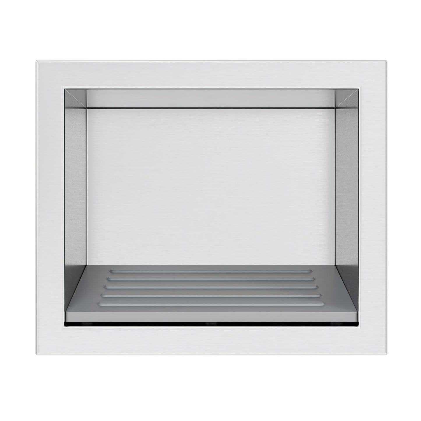 Neohomee Footrest Shower Recessed Wall Recess Made of 304 Stainless Steel Recess with Non-Slip Silicone Pads for Shaving Legs