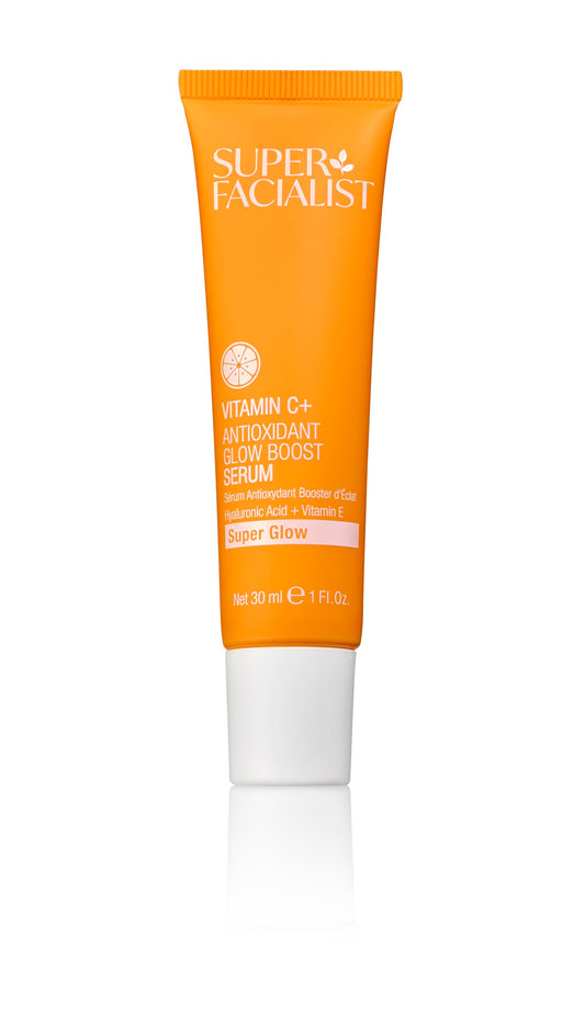 Super Facialist - Vitamin C + Glow Boost Skin Serum, Oil Free Face Serum For Boosting Collagen Synthesis, Radiant & Youthful Skin, Vegan Friendly,