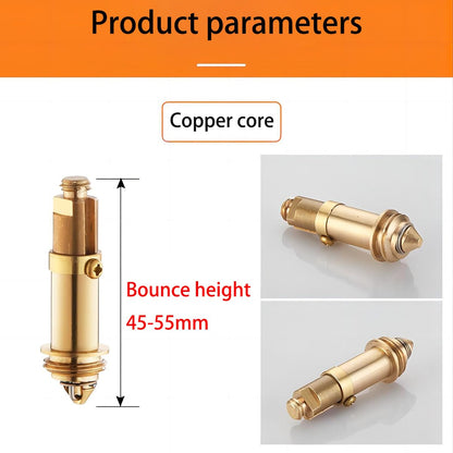 Qrity Push Pop-Up Click Clack Plug Stopper 38mm, Bathroom Sink Drain Plug Stopper, Drain Sink Waste Plugs, Brass Pop-up Stopper