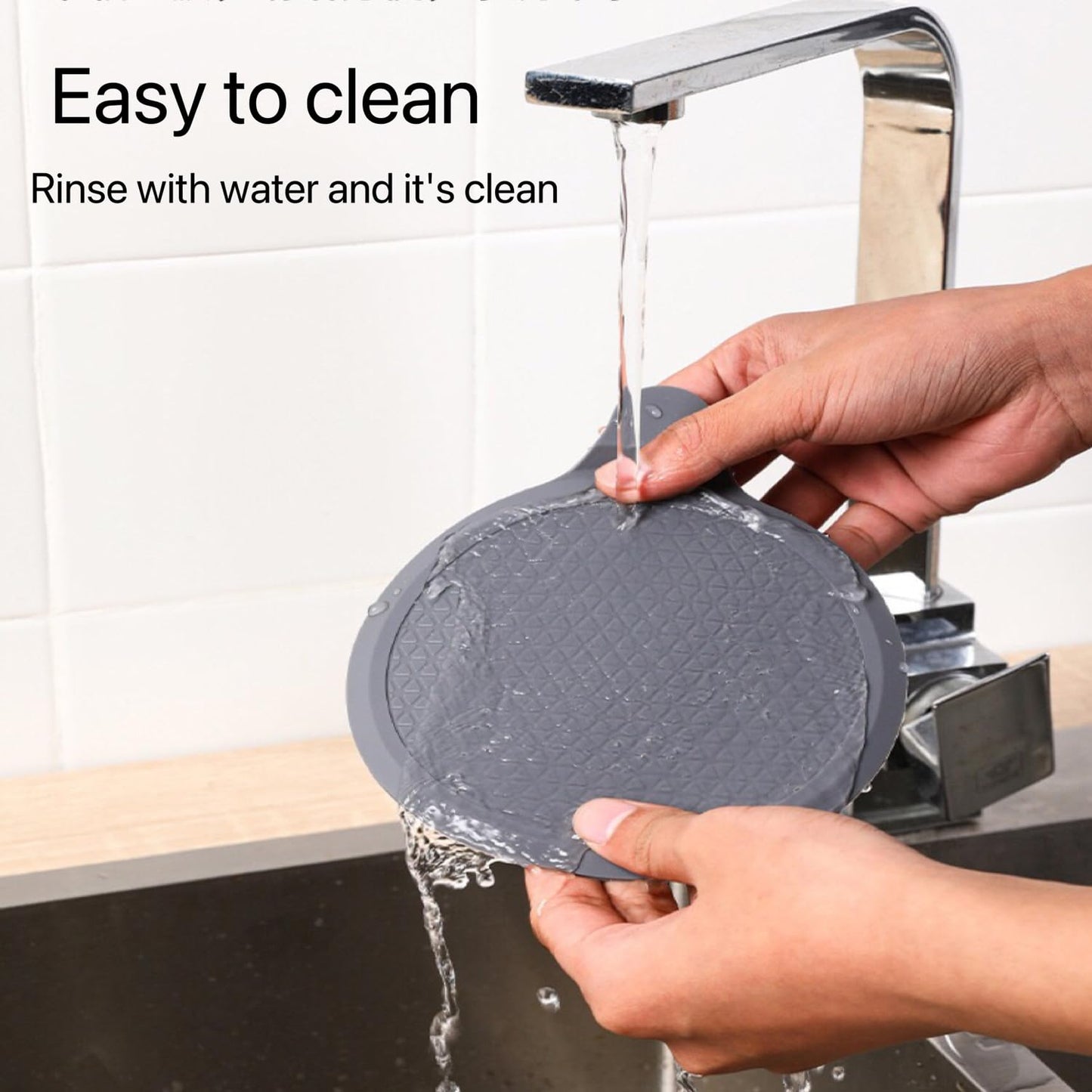 3 Pack Silicone Bathtub Stopper, 6" Diameter Universal sink plug, Kitchen sink drain plug, Washbasin Drain Stopper