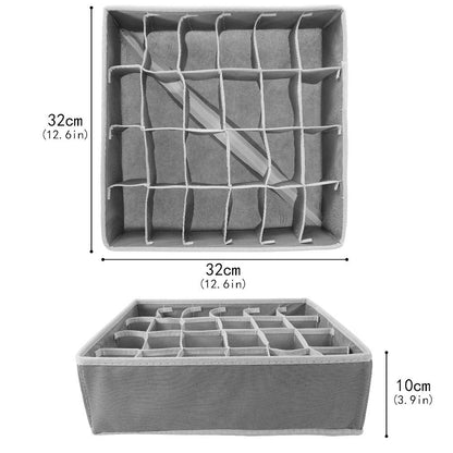 Yorgewd 2 Pack Drawer Organisers Foldable Drawer Dividers Storage Box