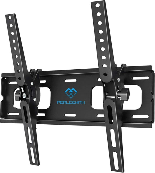 PERLESMITH TV Wall Bracket Tilt, TV Mount for Most 26-70 inch Flat and Curved TVs up to 60KG, Max VESA 400X400mm, PSMT2-E