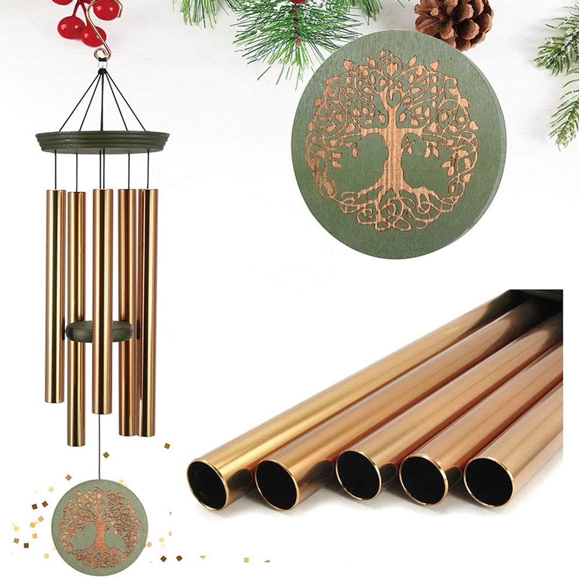 Astarin Large Memorial Wind Chimes, 36 Inches - Deep Tone for Garden, Sympathy Gift for Mother, Home Yard Decor
