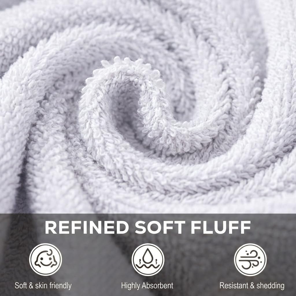 Utopia Towels Cotton Washcloths Set - 100% Ring Spun Cotton, Premium Quality Flannel Face Cloths, Highly Absorbent and Soft Feel Fingertip Towels