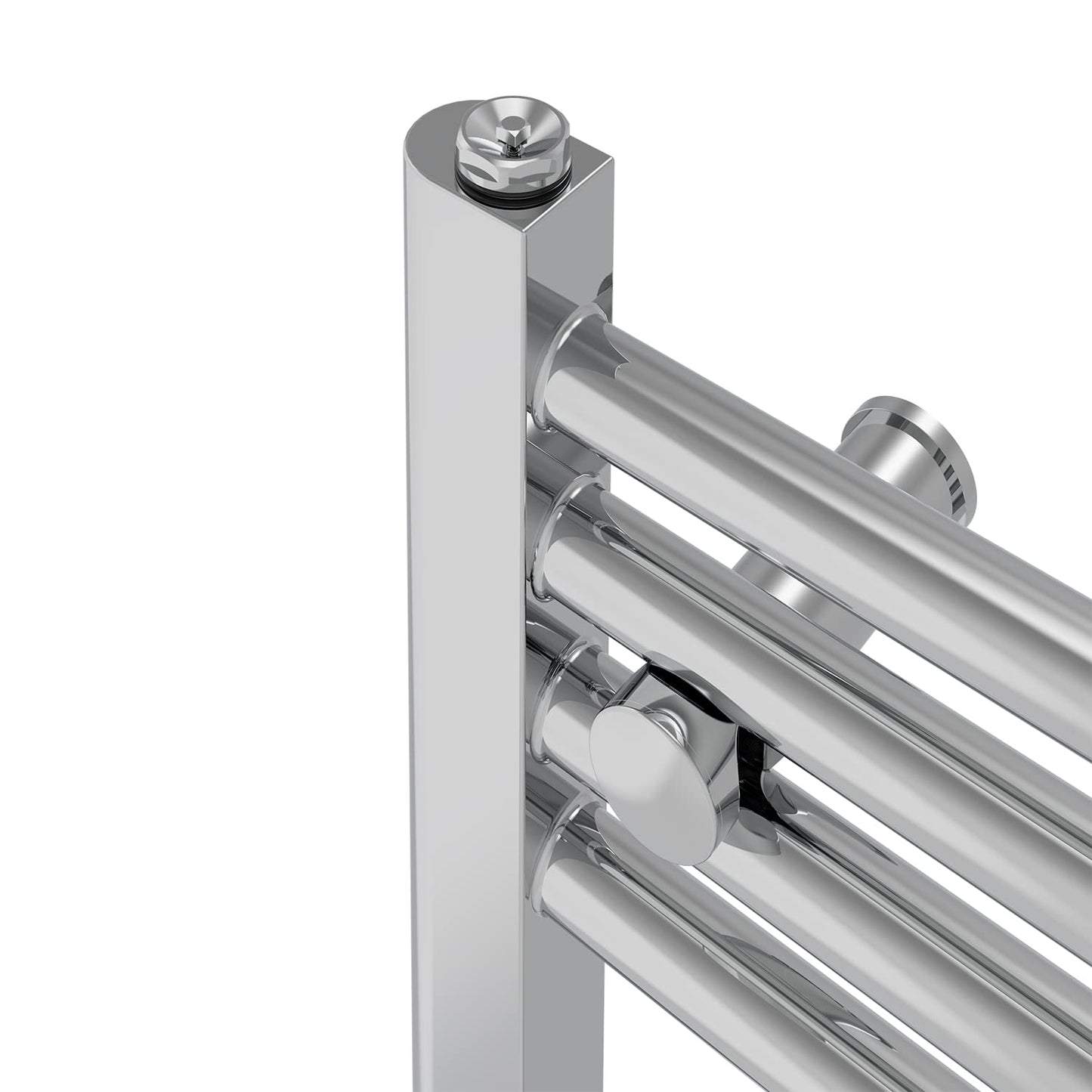 NRG Chrome Heated Towel Rail Straight Designer Radiator, 1200×500mm